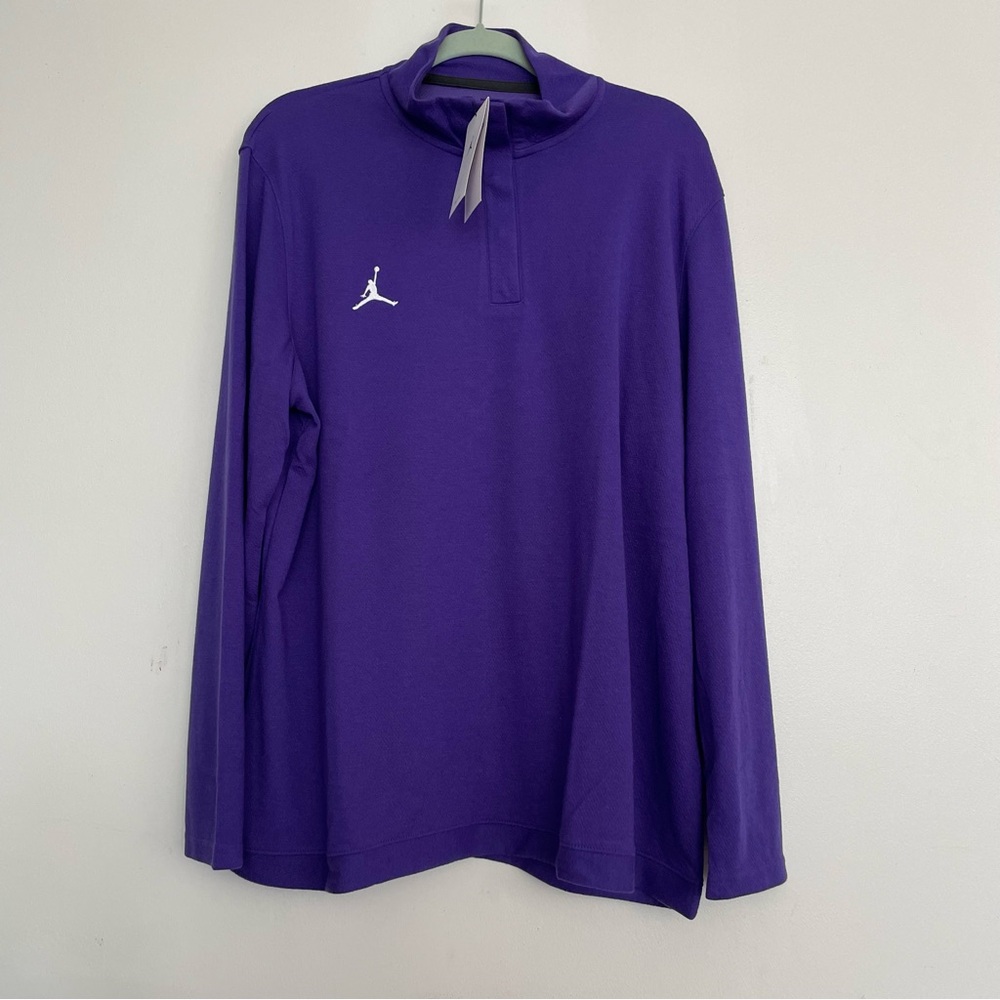 Women's Jordan Dri-Fit 1/4 Zip Purple Top Size 3XL
